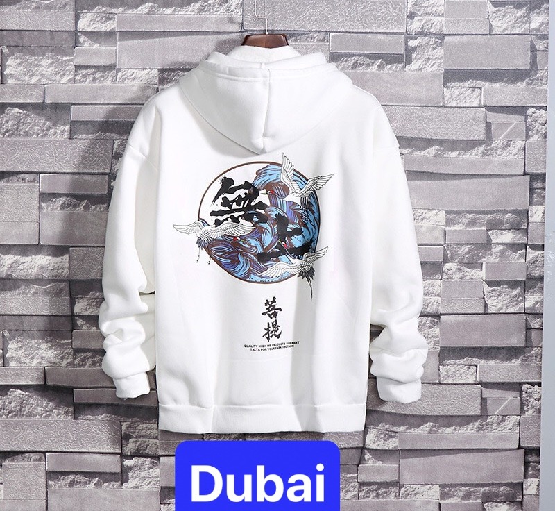 ÁO KHOÁC HOODIE NAM NỮ CHỐNG NẮNG ĐÔNG HÈ UNISEX KIỂU MỚI SIÊU HOT HẠC THẦN MAY MẮN CHẤT NỈ DÀY PHOM FROM RỘNG TREND 2021 - DUBAI FASHION