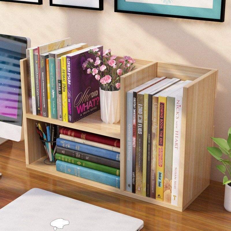 Kệ sách gỗ mini để bàn lắp ghép MS03