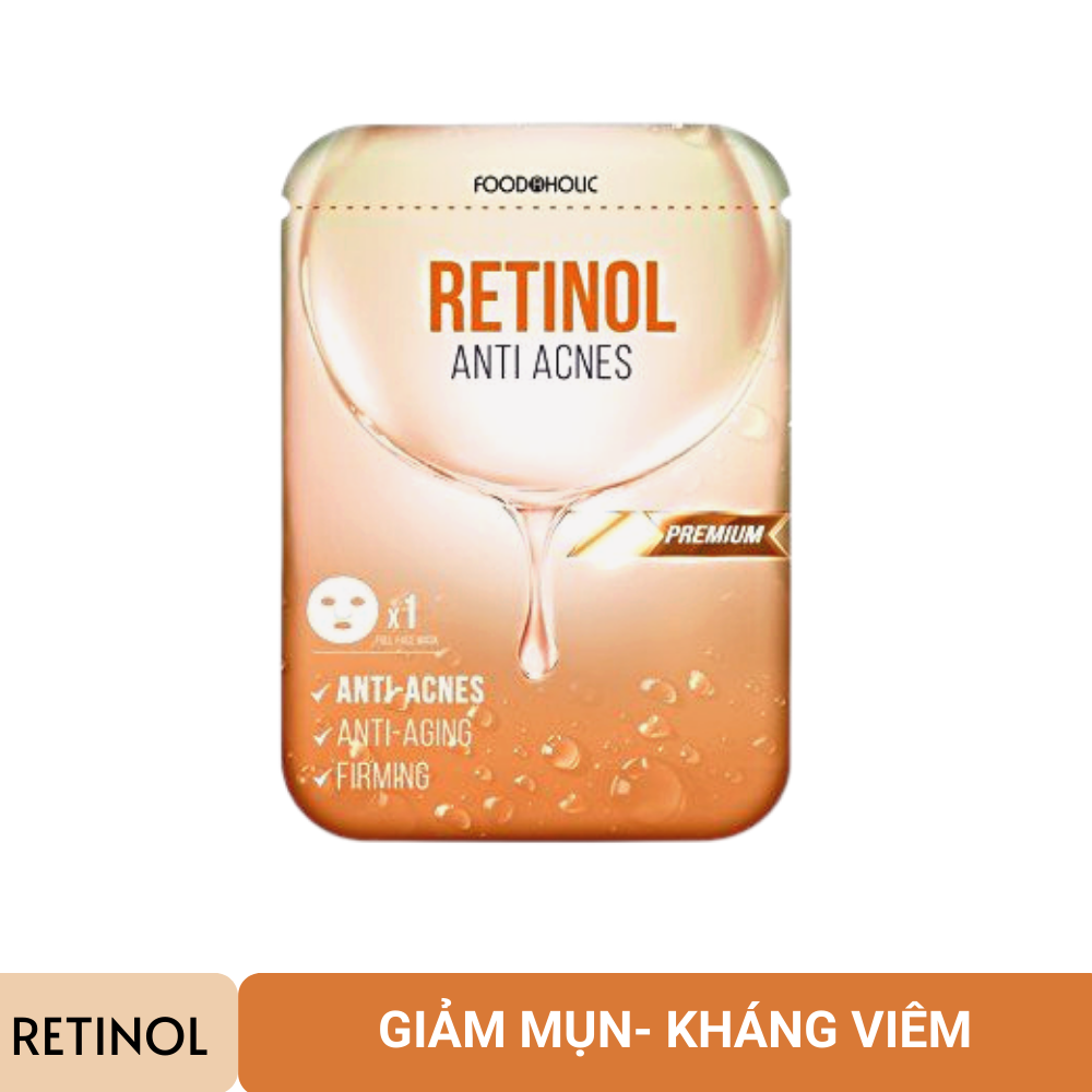 [Hoàn Tiền 8%]Mặt Nạ Foodaholic Retinol Giảm Mụn & Tái Tạo Da 23ml Retinol Anti Acnes Mask