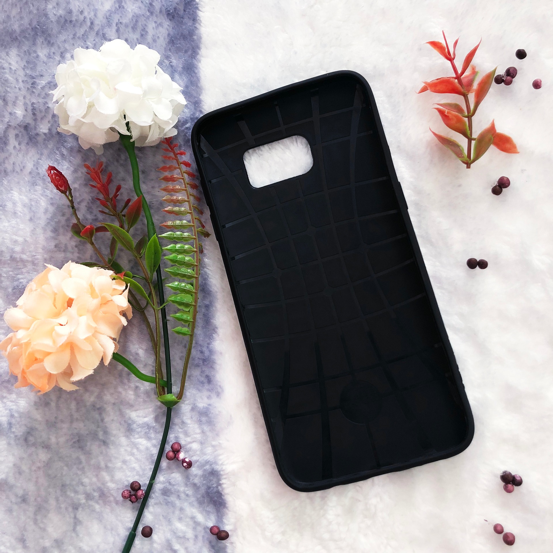 [Nhiều Mẫu] Ốp lưng dẻo Samsung Galaxy S7 Egde (Thân đen - in hình siêu cute)