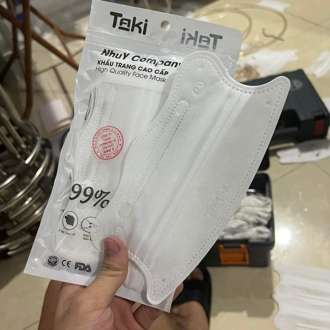 COMBO 10 TÚI 100 CHIẾC KHẨU TRANG KF95 KING CUA