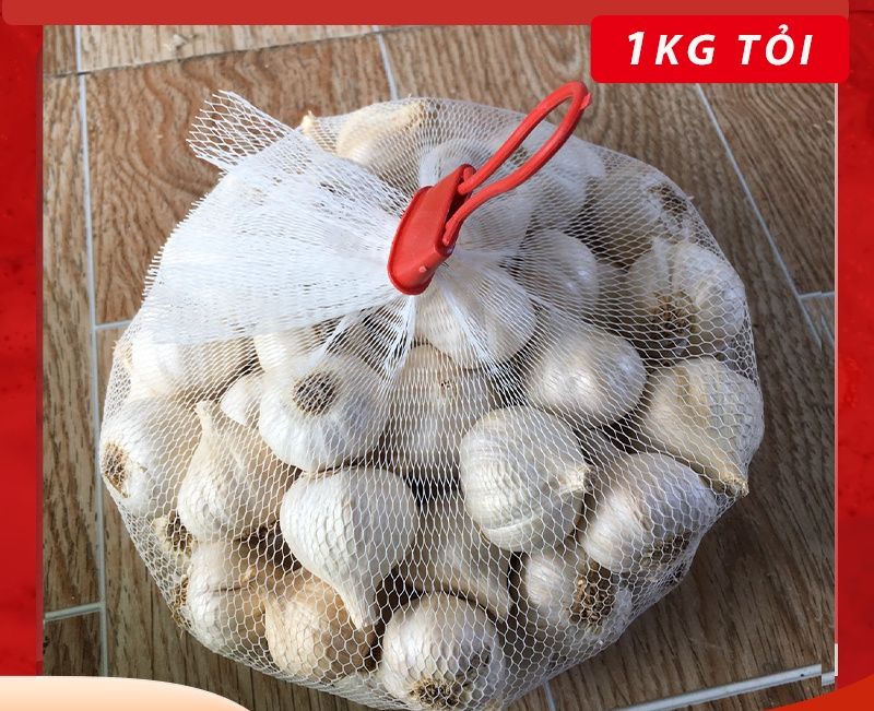 Tỏi củ to  (0,5kg loại ngon) + hành tím (0,5kg loại ngon) - combo