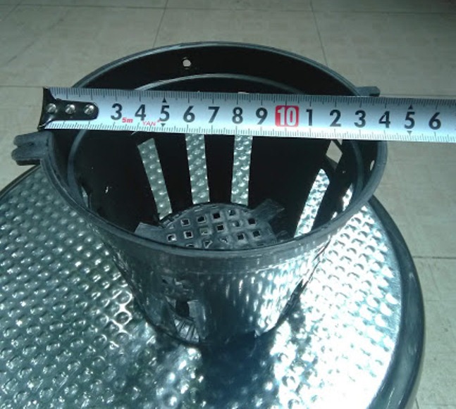 Bộ 10 chậu nhựa trồng lan đk 14cm