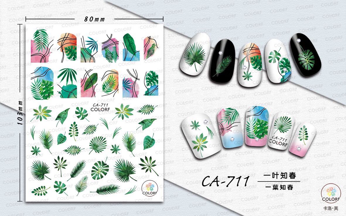 STICKER DÁN MÓNG CHỦ ĐỀ HOA 3
