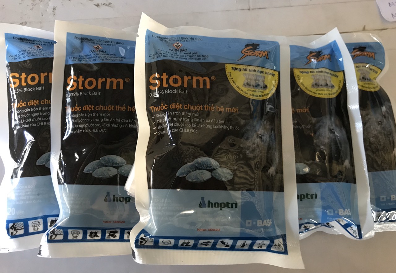Thuốc diệt chuột Storm - 20 viên/gói
