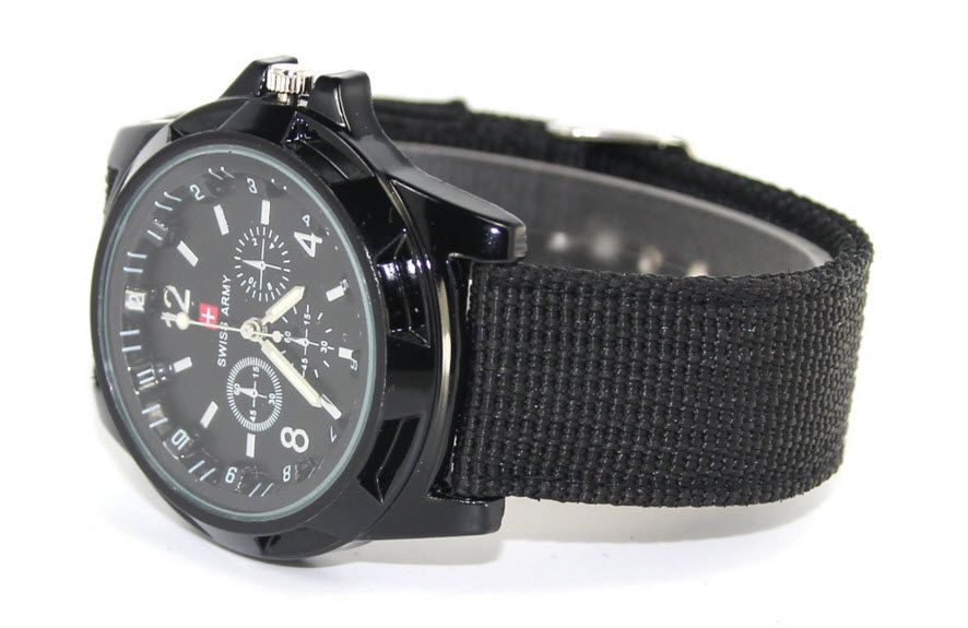 ( Tặng thêm 1 viên pin trị giá 20k ) Đồng hồ unisex mặt cá tính dây dù
