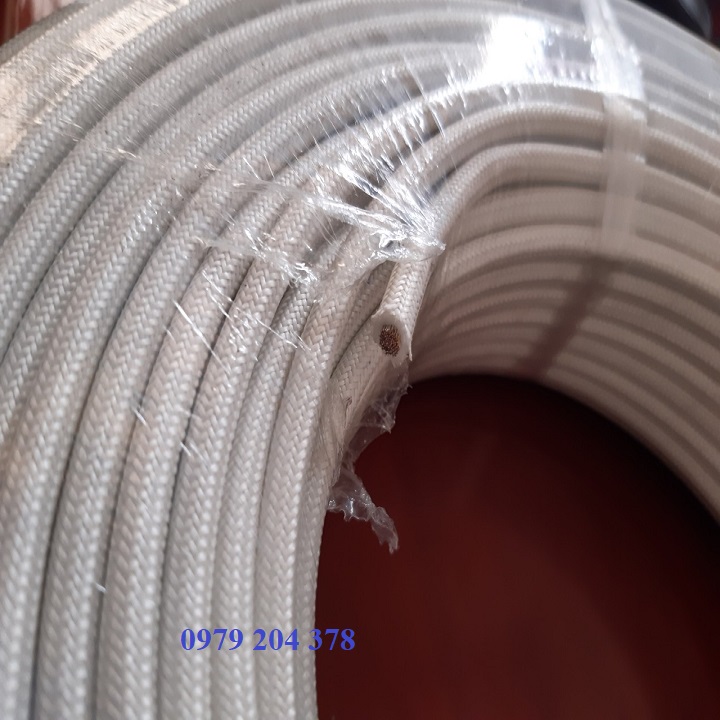 Dây điện chịu nhiệt amiang 4ly-10m/cuộn