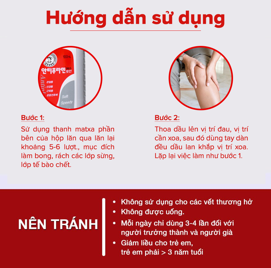 DẦU NÓNG XOA BÓP HÀN QUỐC ANTIPHLAMINE (HÀNG CHÍNH HÃNG)