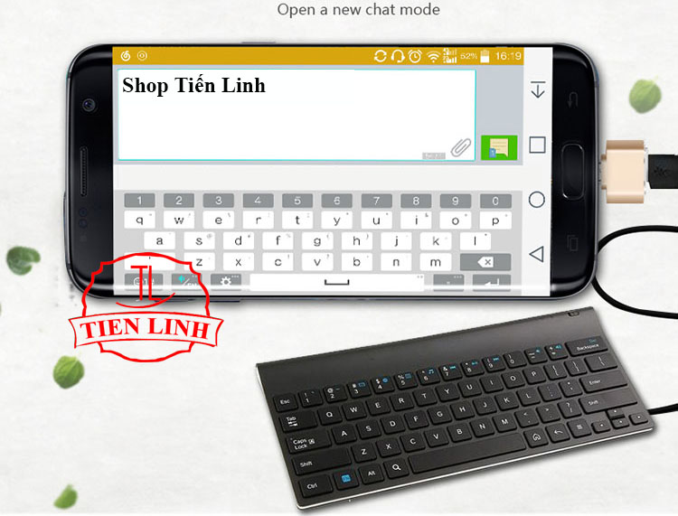 Đầu chuyển USB 2.0 sang Micro USB loaị OTG dùng cho SMARTPHONE và Bao Da Bàn Phím