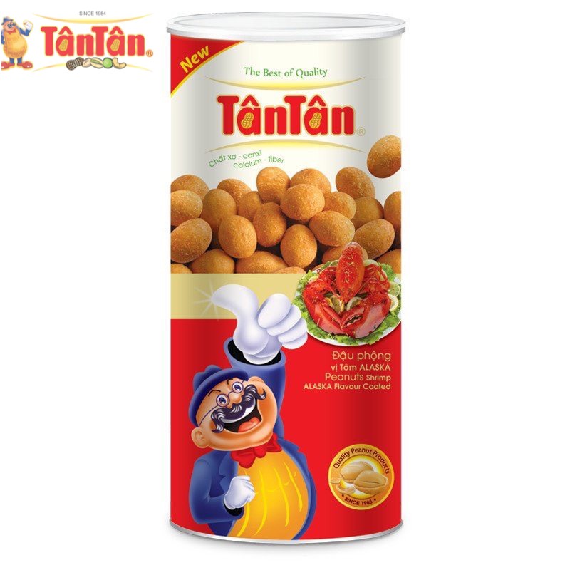Đậu phộng vị tôm Tân Tân lon 200g