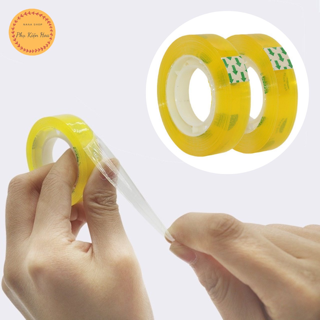 Băng Dính Keo Trong Bản 1cm