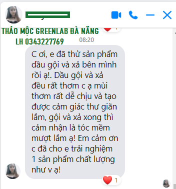 Dầu gội thảo mộc Bưởi Non Greenlab