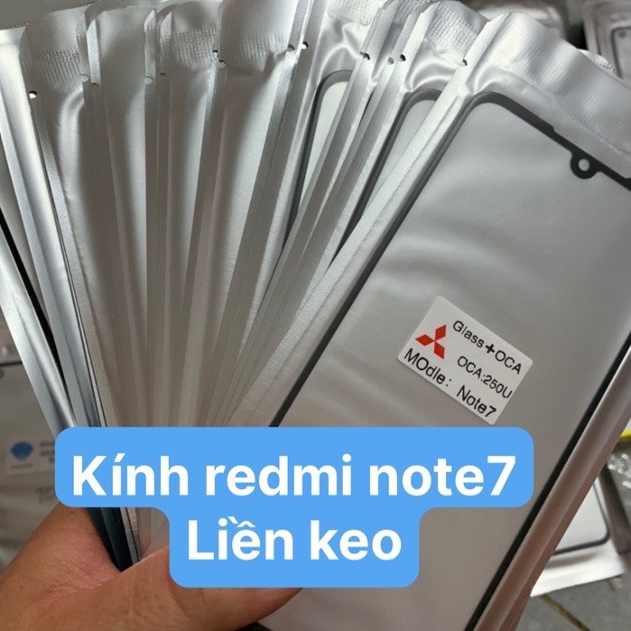 Kính ép liền keo Redmi Note 7