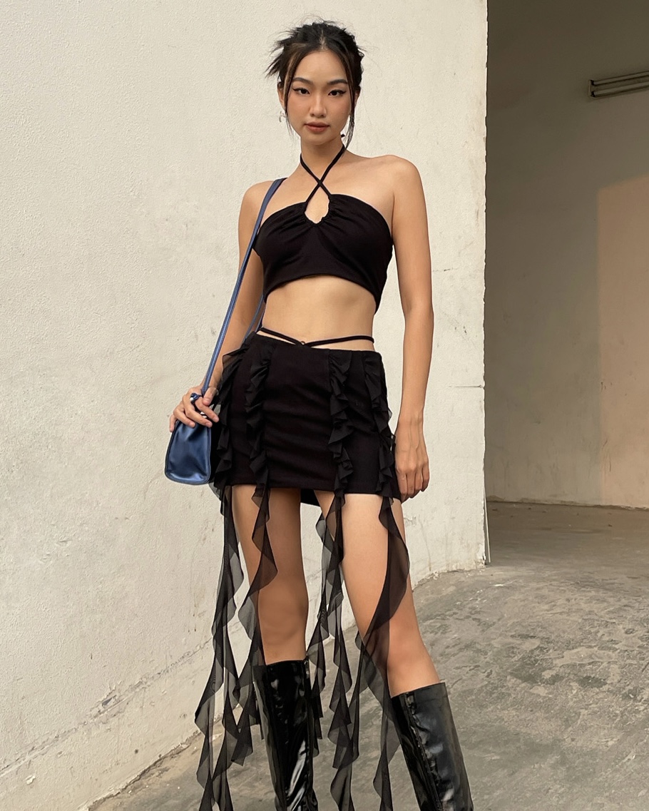 Set áo croptop và chân váy | MAY SET - CLÉLIE
