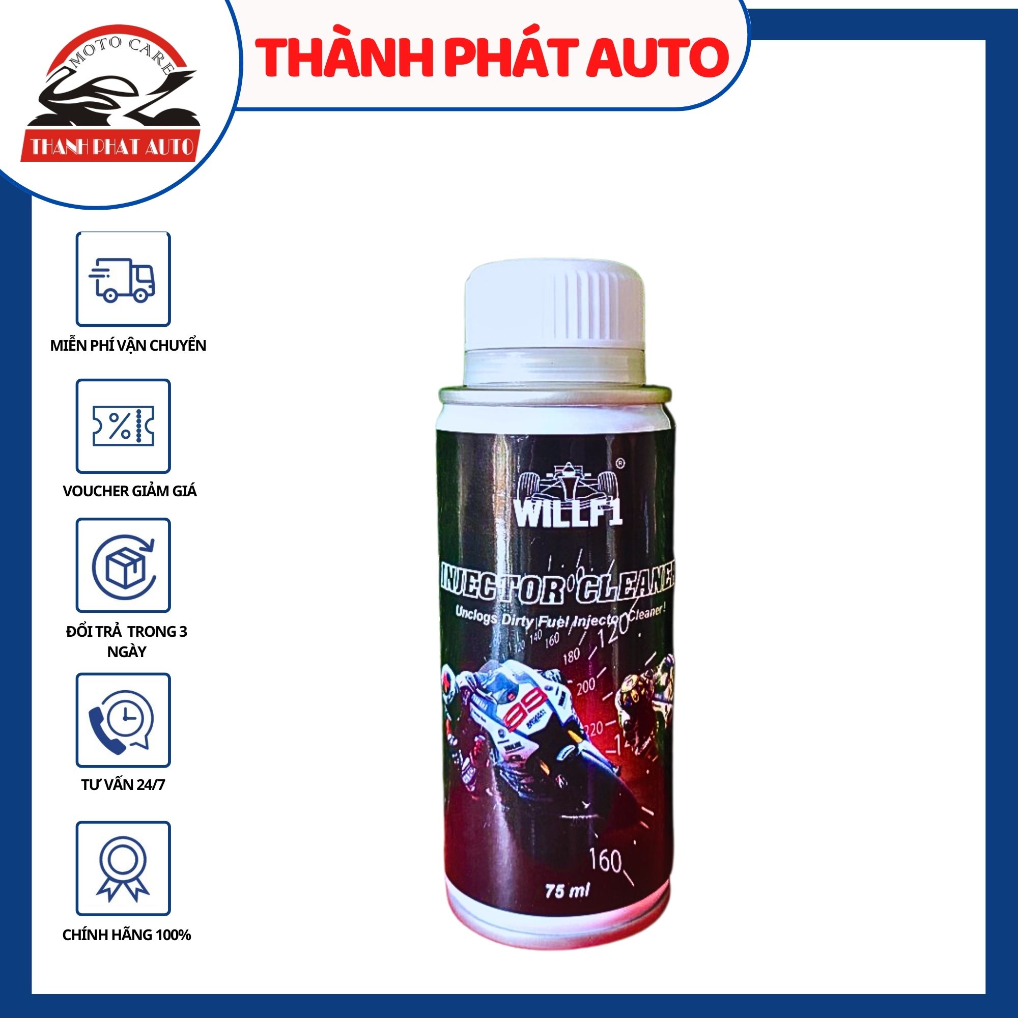 [HCM]Chai vệ sinh buồng đốt Kim phun WillF1 Injector Cleaner 75ml