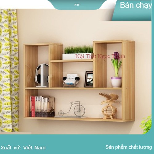 Kệ sách cao cấp treo tường đẹp, có thể treo tường hoặc đặt trên bàn cực kỳ đẹp 90x60x20