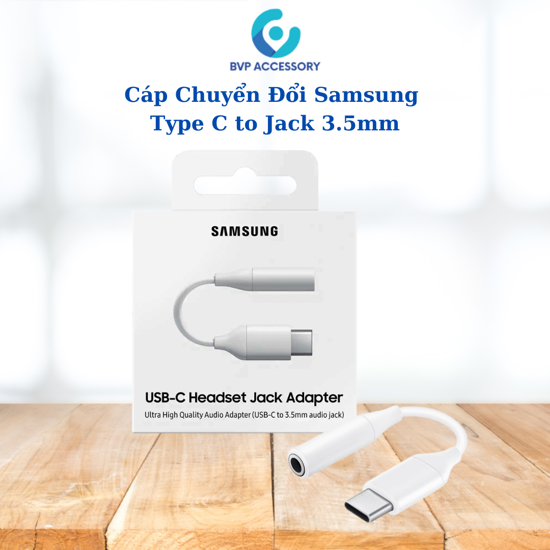 Cáp Chuyển Đổi Samsung Type C to Jack 3.5mm (Usb-C to 3.5mm Audio Jack) - Hàng Nhập Khẩu