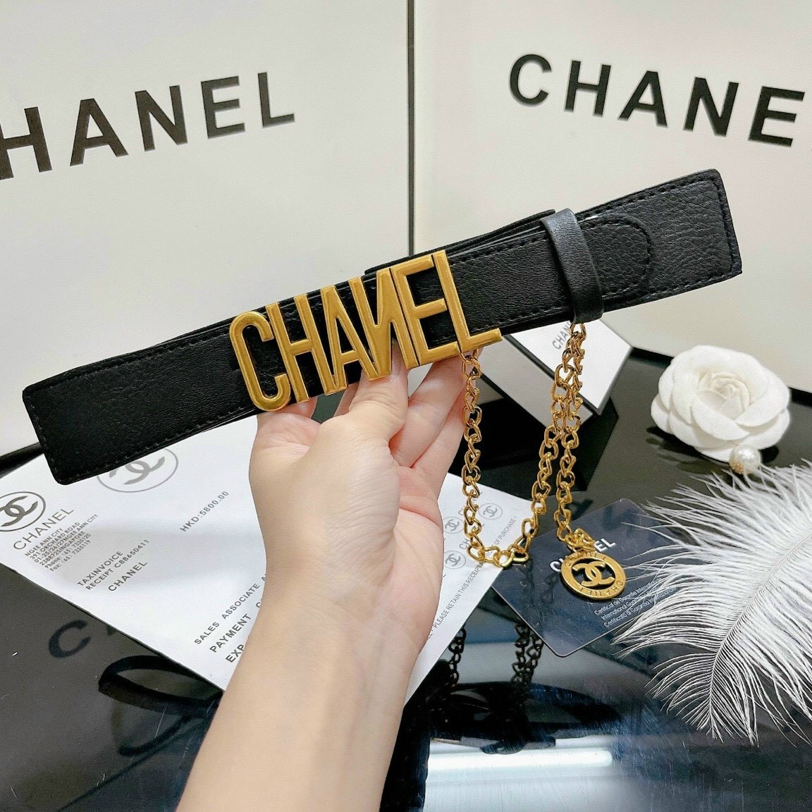 đai váy, thăt lưng nịt, đai đầm phối đồ bản xích 4cm