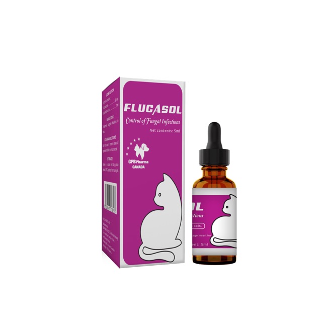 Trị nấm da chó mèo flucasol 5ml -