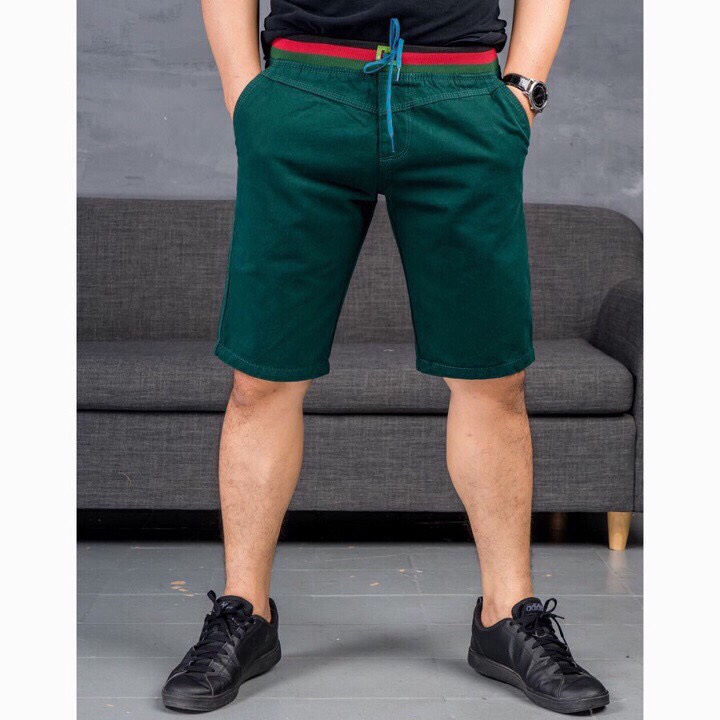 [HCM]Quần Short Nam Lưng Thun Kaki  LD08