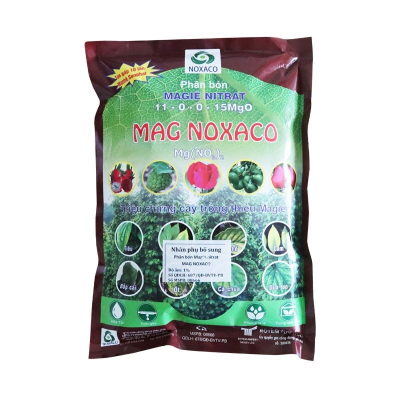 Phân bón Manhê MAGIE Nitrat gói 1kg giúp lá cây luôn xanh tốt, tổng hợp nhiều dưỡng chất nuôi cây, làm tăng năng suất