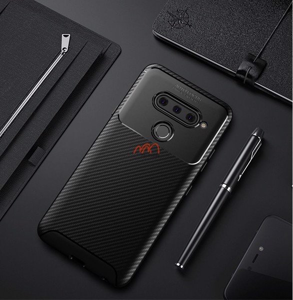 Ốp lưng dẻo vân carbon LG G8 ThinQ 3 camera
