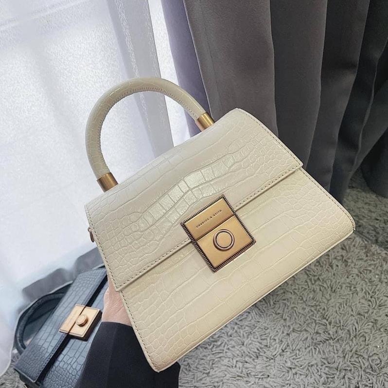 Túi cê ka da rắn có quai size 21 1127#