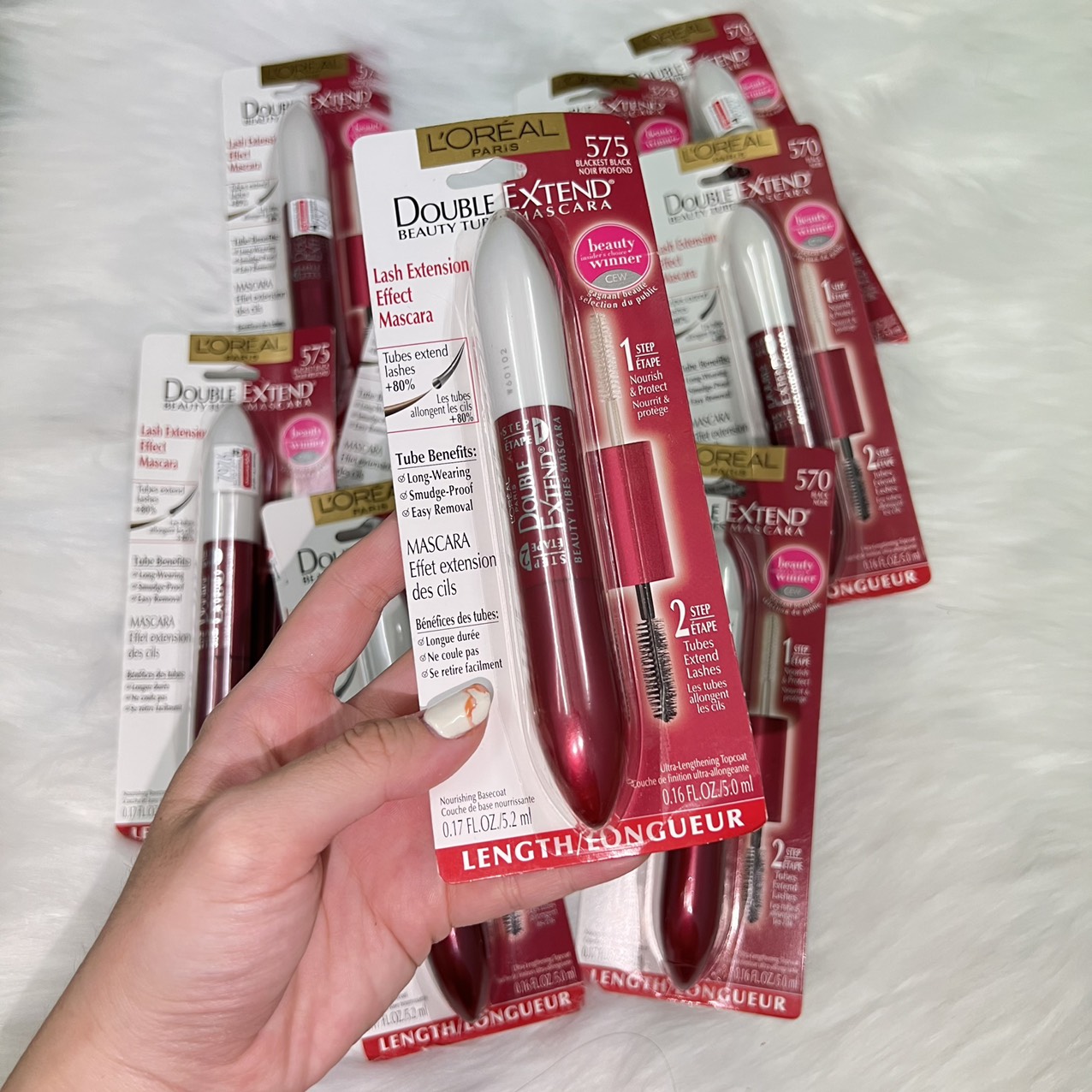 MASCARA 2 ĐẦU LOREAL DOUBLE EXTEND DƯỠNG MI GIÚP LÀM DÀI VÀ CONG MI (CÓ SẴN)