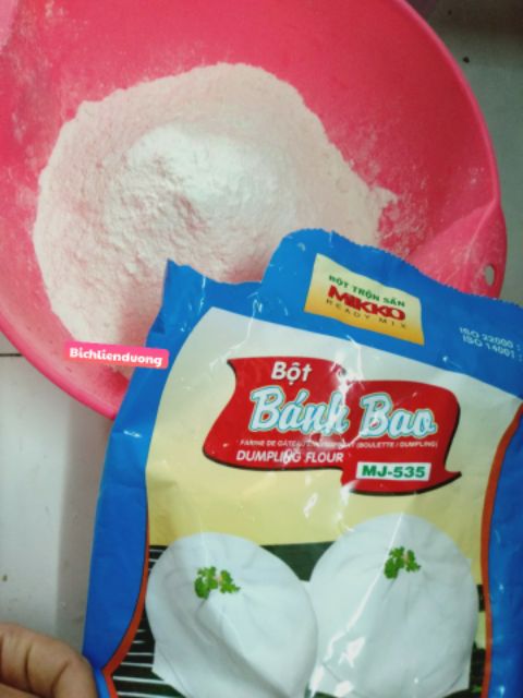 [1kg]BỘT BÁNH BAO MIKKO TRỘN SẴN CÓ GÓI MEN