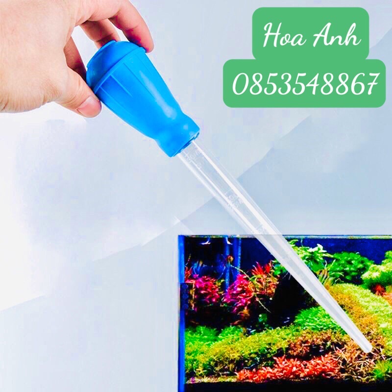 Hút cặn, vệ sinh hồ cá, hút phân hồ cá 28cm, 48cm .