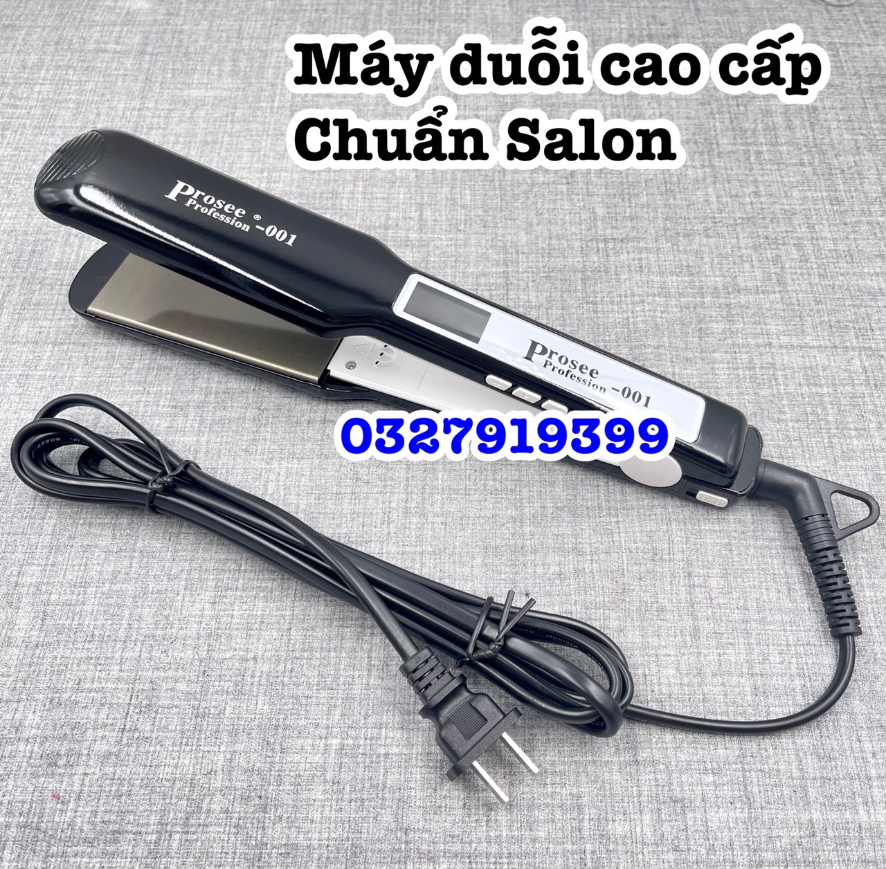 Barber Well Máy Duỗi Tóc Cao Cấp 501 Bản Lớn Chuyên Nghiệp Với Bề Mặt Ceramic Cực Êm & Màn Hình LCD Hiển Thị Nhiệt Độ An Toàn Và Hiệu Quả