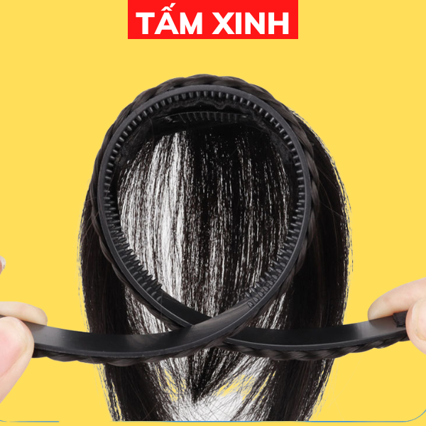 Bờm mái thưa giả nữ đẹp làm từ tóc thật - BỜM MÁI THẬT
