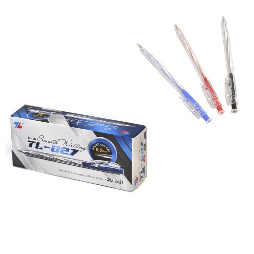 Bút Bi TL027 ( Combo 10 chiếc - 20 chiếc ) , xanh-đen-đỏ