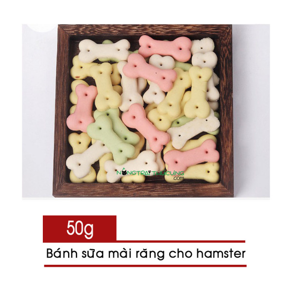 [HCM]Cookie sữa - Bánh sữa mài răng cho Hamster (50g) - [Nông Trại Thú Cưng]