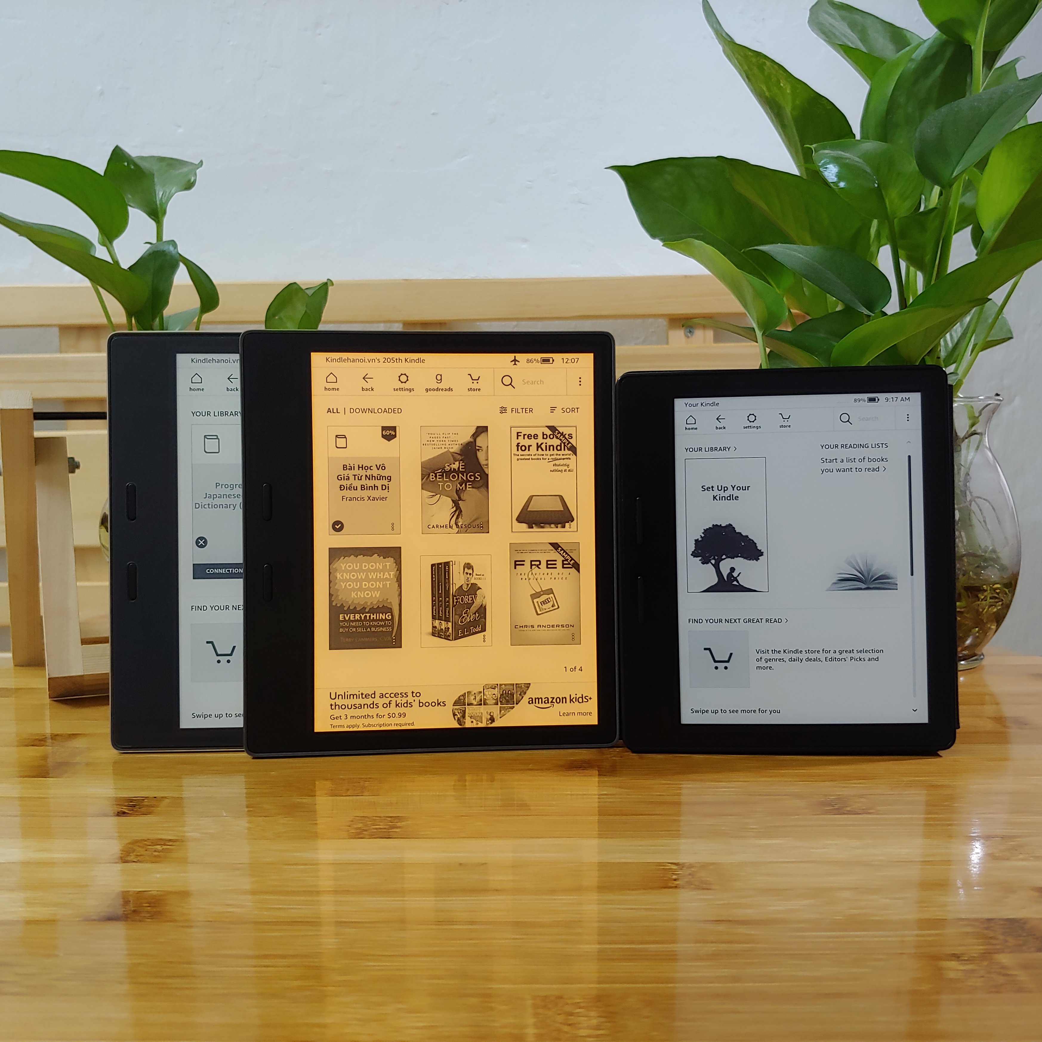 Kindle Oasis 1, 2, 3 (8th, 9th, 10th) E-reader, Screen 6-7inch 300PPI, Stogare 4-8-32GB, Wifi, Bluetooth