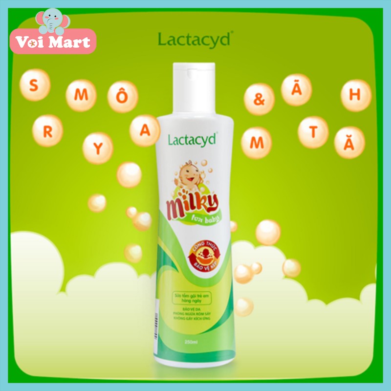 Sữa tắm lactacyd Milky 250 ml