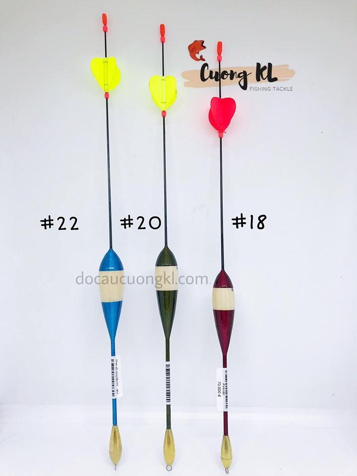 Phao gỗ cắm cọng liền cánh phim chì đồng