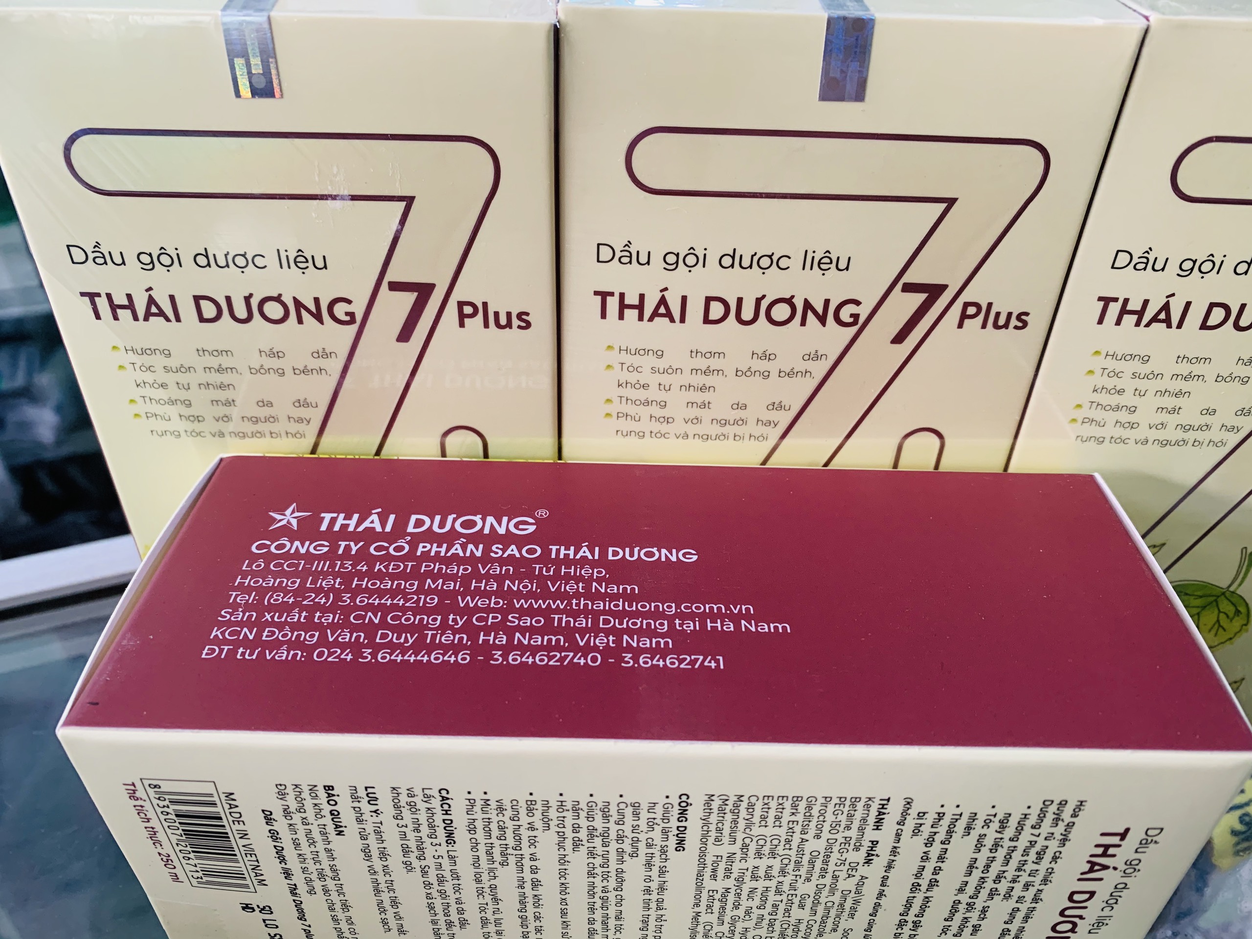 Dầu gội dược liệu Thái Dương 7plus