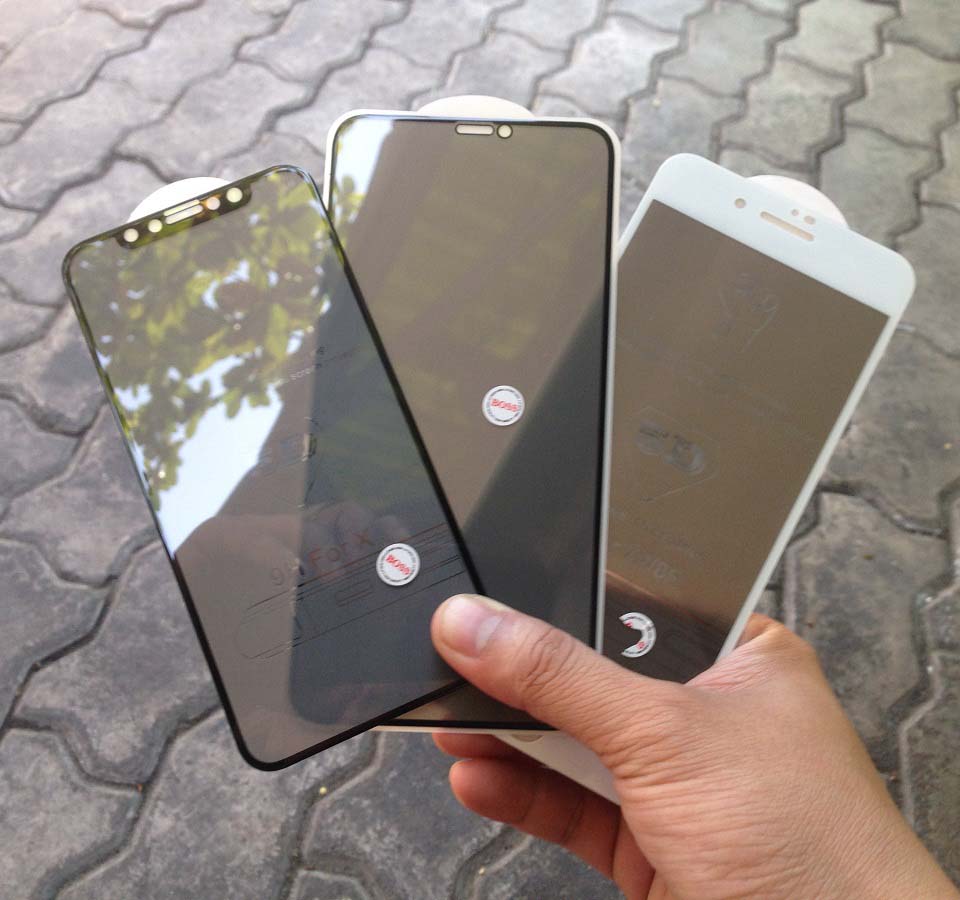 Kính chống nhìn trộm Iphone 6/6S, IPhone 7/8, Iphone 6 Plus / 6S Plus, Iphone 7 Plus, Iphone 8 Plus bo cạnh 2.5D