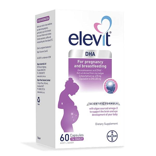 [ Chính Hãng ] Elevit DHA - Viên uống bổ sung Elevit DHA For Pregnancy and Breastfeeding của Úc 60 viên cao cấp