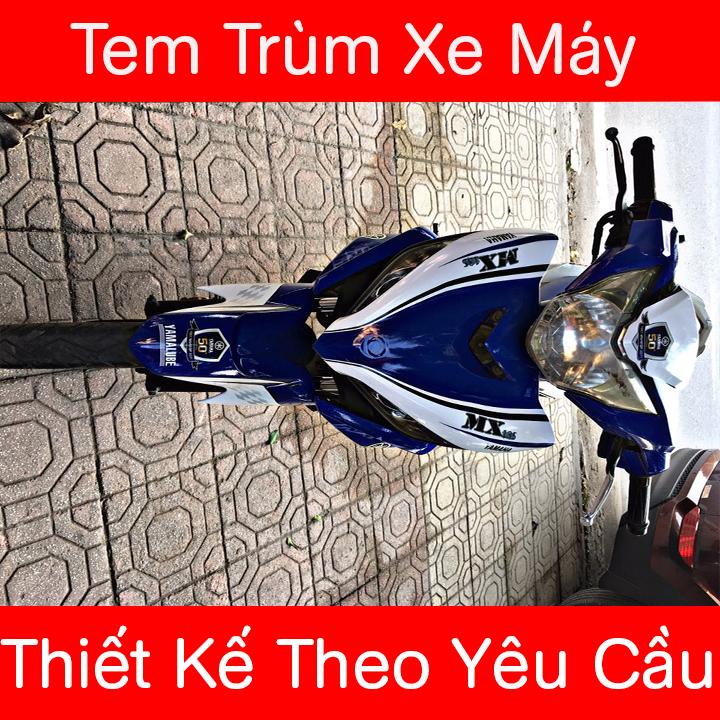 Tem trùm Exciter 135 Xanh Trắng