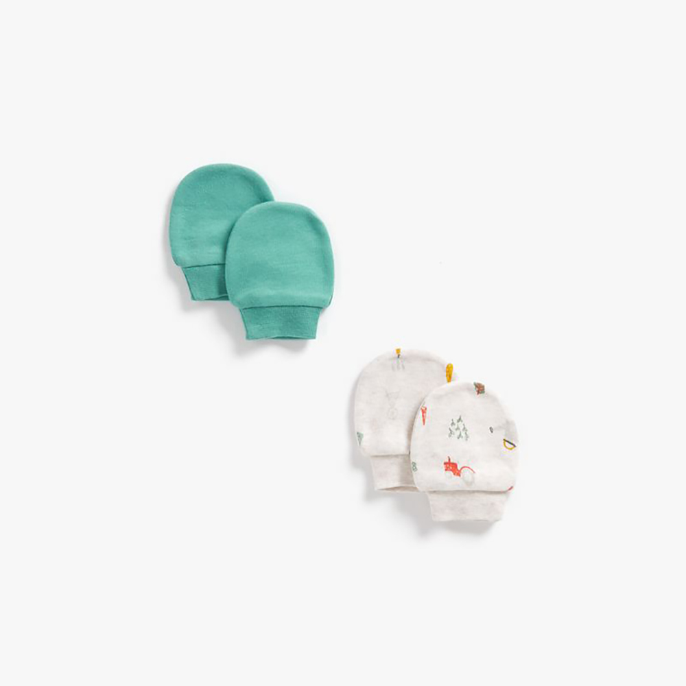 mothercare - set 2 cặp bao tay bé trai