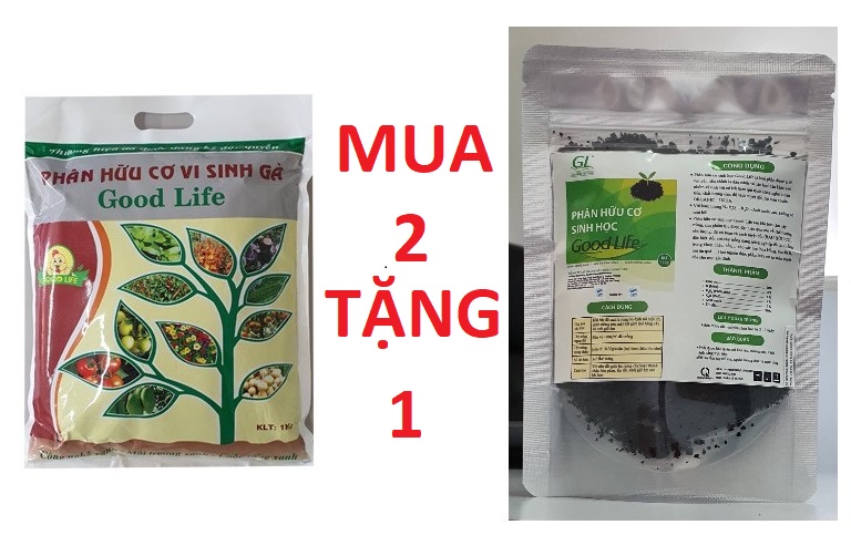 [HCM]Phân Hữu Cơ Vi Sinh Gà Good Life (dạng viên) (Gói 1Kg)