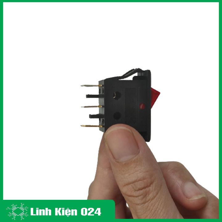 Công tắc bập bênh KCD2-01 10A / 250V 3 chân có đèn báo