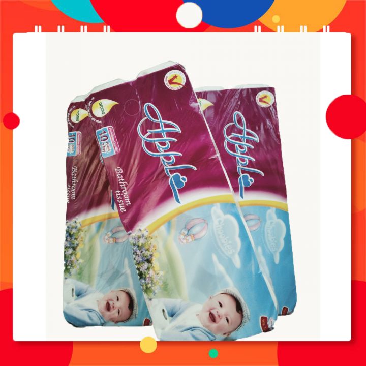 [ Siêu Mềm Mịn Cực Dai ] Giấy Vệ Sinh Applo 10 Cuộn Siêu Mềm Mịn Cực Dai