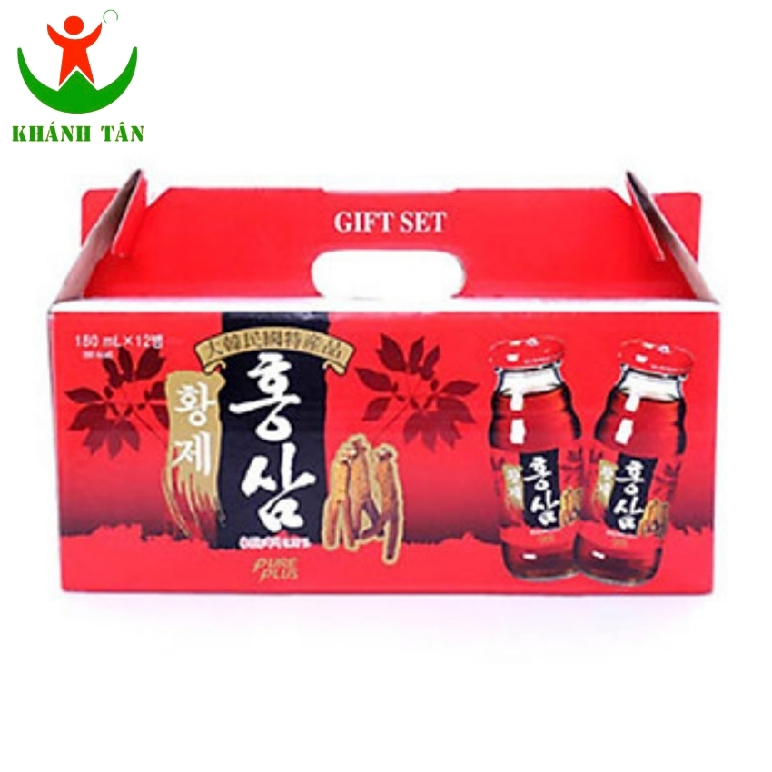 Nước Sâm Chai 🔥 Khanhtankorea 🔥 Nước Hồng Sâm Hoàng Đế ( Hộp 12 Chai * 180ml)