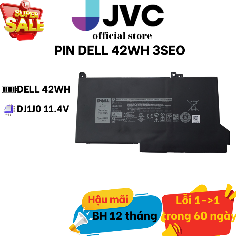 Pin 42wh DELL Latitude 7280 7290 E7480 E 7490 7380 7390