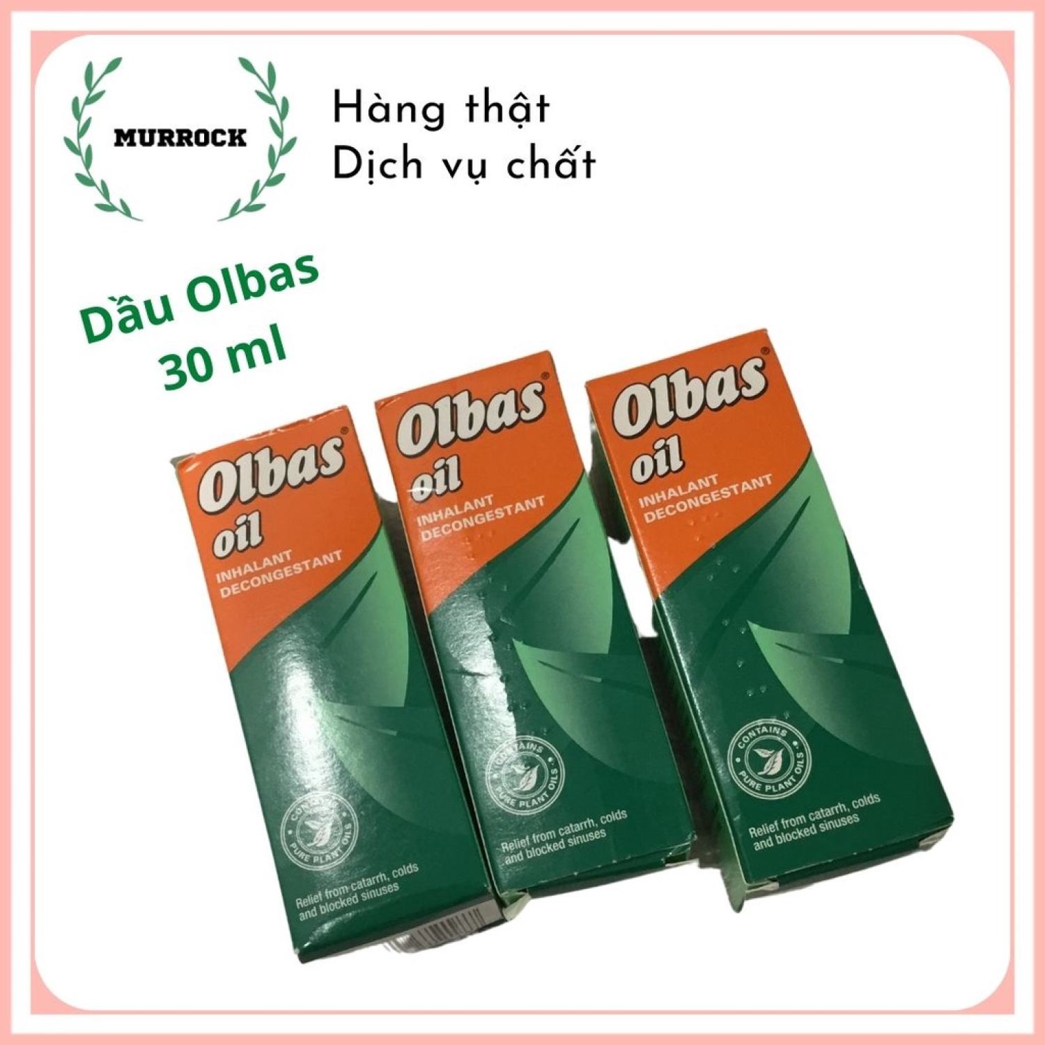 Dầu xông mũi olbas oil inhalant 30ml, uk anh quốc
