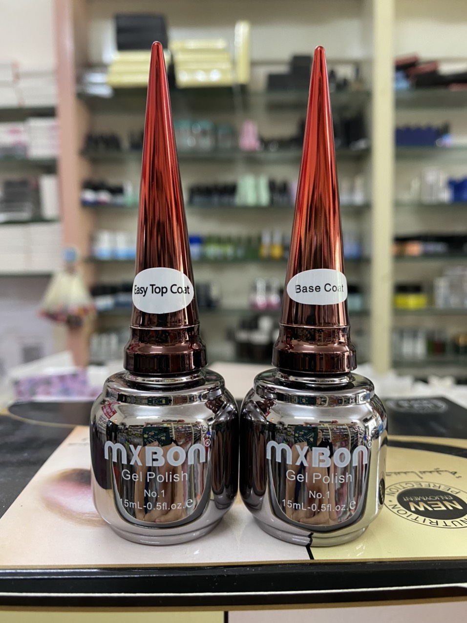 Sơn gel móng tay liên kết,  bóng mxbon ( base , top )