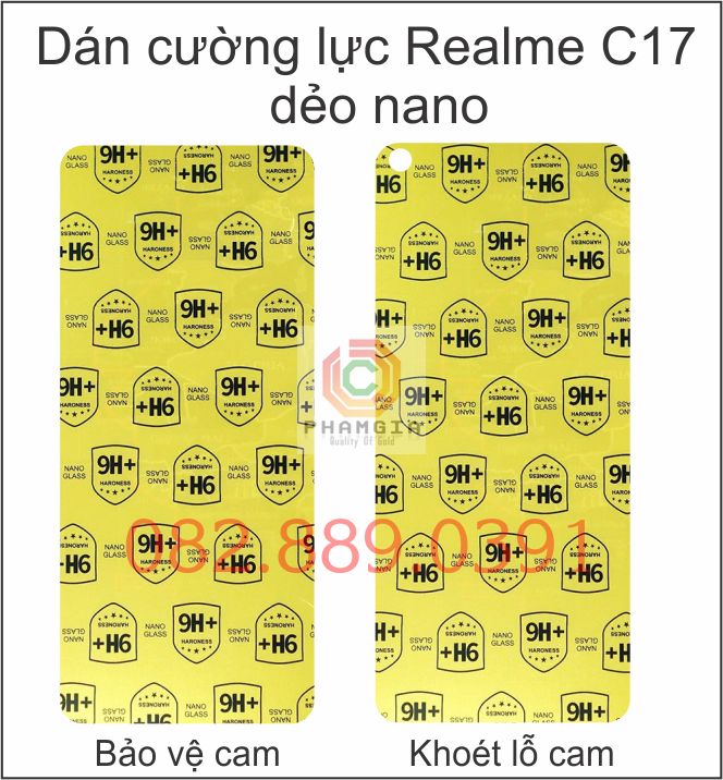 Dán cường lực Realme C17 dẻo nano siêu bền